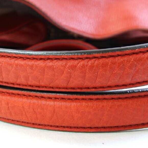 GUCCI Red Leather Tote Bag - Picture 7 of 10